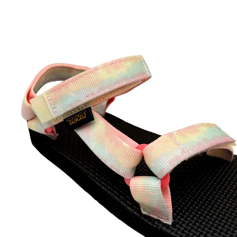 Teva Little Girls Sport Sandals Size 11 Tie-Dye Water Friendly Adjustable Straps